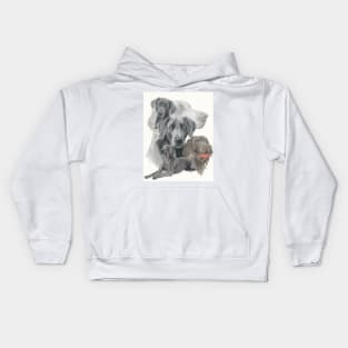 Weimaraner Medley Kids Hoodie